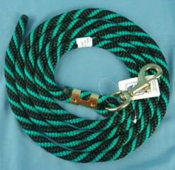 Nylon Lead Rope - 2 Color -Horse Supplies Store 114408 009 nylon lead rope black green 98972 12158.1537223144
