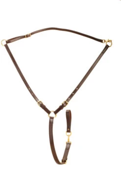 Tory Leather Adjustable Ring Training Martingale