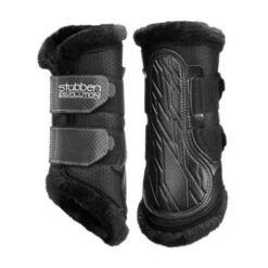 Stubben AirFlow Brushing Boots With Fleece -Horse Supplies Store airflow brushing boots with fleece medium black hero 24451 stubben 88798.1680630430