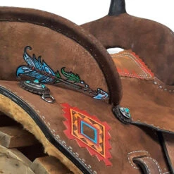 Alamo Saddlery Aztec Arrow Barrel Saddle -Horse Supplies Store aztec arrow barrel detail AZTEC ARROW alamo 39858.1650658497