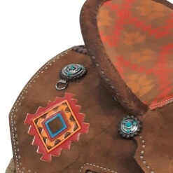 Alamo Saddlery Aztec Arrow Barrel Saddle