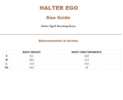Halter Ego Brushing Boots -Horse Supplies Store brushing boots size guide halter ego 10482.1682645949