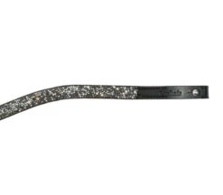 Kavalkade Button Curved Browband -Horse Supplies Store button shine curved brow black shine 205 18 blk shine kavalkade 77410.1682701463