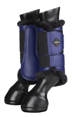 LeMieux Fleece Lined Brushing Boots -Horse Supplies Store fleece lined brushing boots ink blue pair 4040 lemieux 09447.1636831558