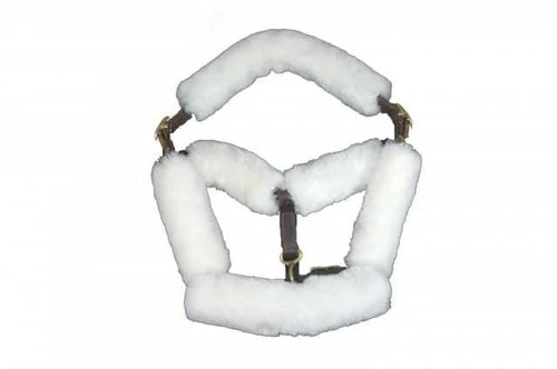 Fleeceworks Sheepskin Halter Cover Set - 6 PIECE 2 Fleeceworks Sheepskin Halter Cover Set - 6 PIECE - Image 2