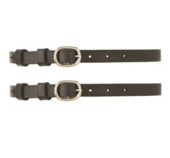 Camelot Ladies Spur Straps -Horse Supplies Store leather spur straps black 407313 camelot 50284.1669663038