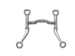 Myler Low Port Comfort Snaffle Flat Shank Bit - 4 3/4"