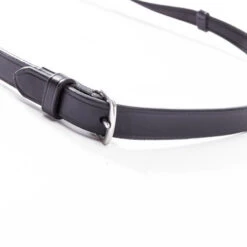 Kavalkade Rolled Rubberized Reins With Stops -Horse Supplies Store rolled ruberized reins stops black buckle 223 12 black kavalkade 00085.1680906208