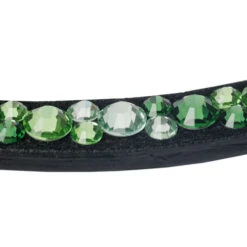 Kavalkade Sparkle Curved Browband -Horse Supplies Store sparkle green curved brow black green detail 202 15 blk green kavalkade 87587.1680800679