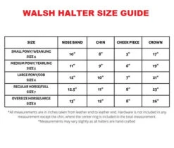 Mary's British Leather Halter With Solid Brass Hardware -Horse Supplies Store walsh halter size guide 26634.1685668772
