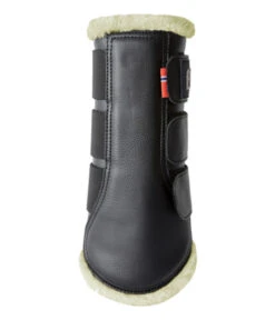 B Vertigo Wellington Fleece Brushing Boots -Horse Supplies Store wellington brushing boots inside black 19268 BL BV 62753.1678562798